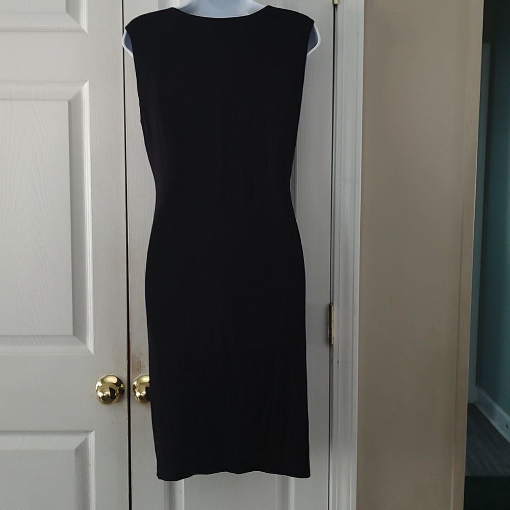 Calvin Klein black tier look sexy little sleeveless black dress Sz 10 - Picture 5 of 6